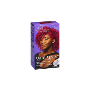 Dark and Lovely Permanent Hair Color Fade Resist 522 Poppin' Pink